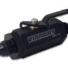 Vibrant -16AN to -16AN Male Shut Off Valve - Black