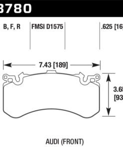 Hawk 2012 Audi A8 Quattro W12 HPS Street Front Brake Pads
