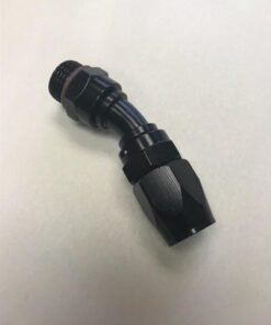 Fragola -10AN Male Rad. Fitting x 30 Degree Pro-Flow Hose End - Black