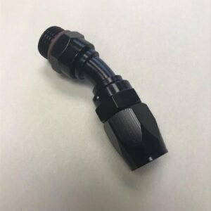 Fragola -10AN Male Rad. Fitting x 30 Degree Pro-Flow Hose End - Black
