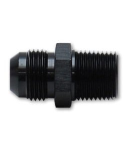 Vibrant -8AN to 3/8in NPT Straight Adapter Fitting - Aluminum
