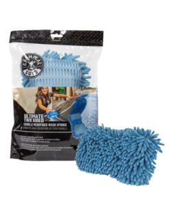 Chemical Guys Ultimate Two Sided Chenille Microfiber Wash Sponge - Blue - Case of 12