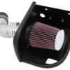 K&N 11-12 Ford Fiesta 1.6L L4 Silver Typhoon Performance Intake