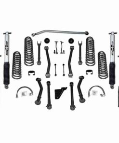 Rubicon Express 3.5" Super-Flex Short Arm Suspension Lift Kit with MonoTube Shocks for 2007-2017 Jeep Wrangler JK