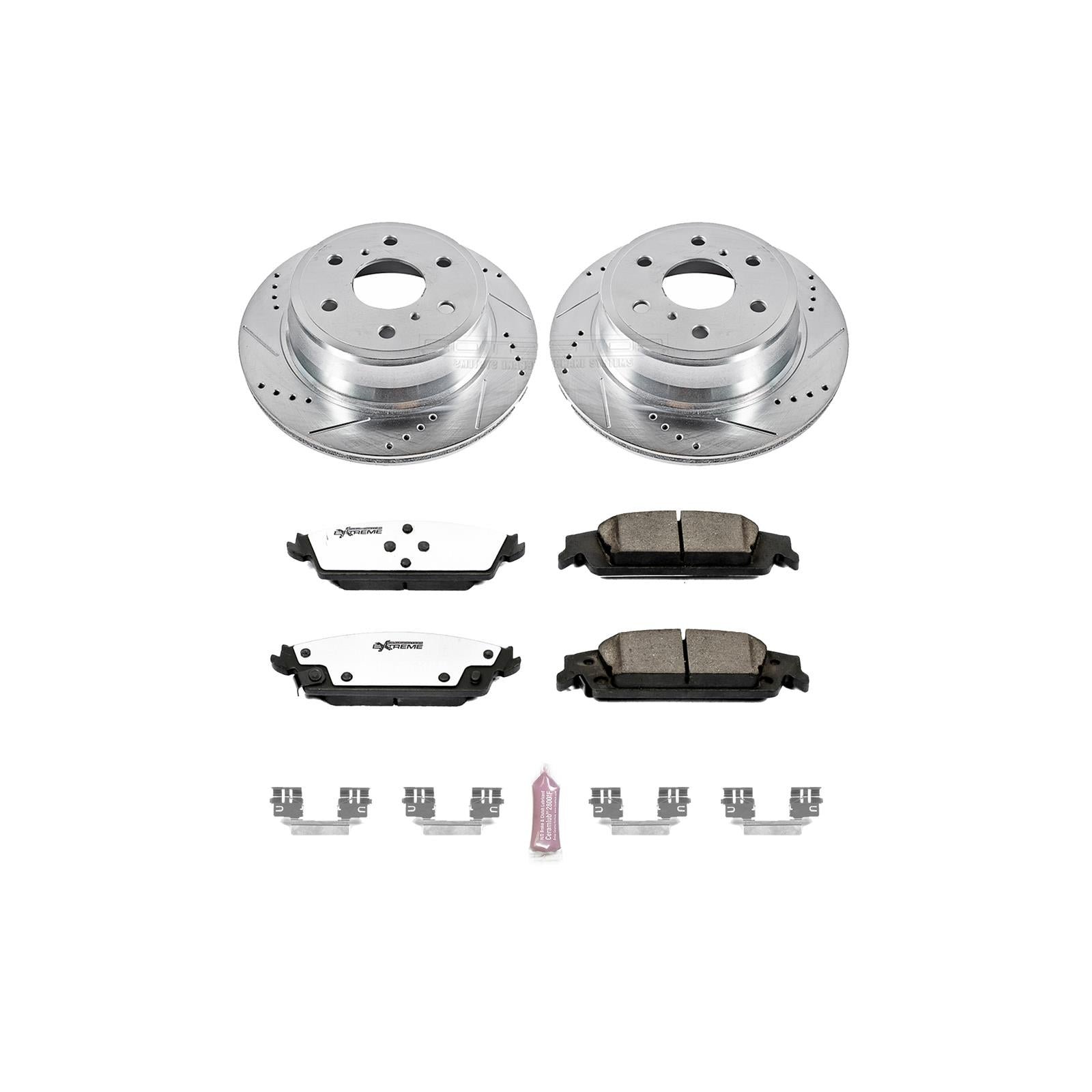 Power Stop K6562-36 1-Click Extreme Z36 Truck and Tow Rear Brake Kit