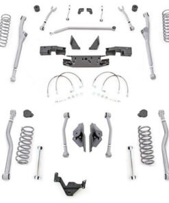 Rubicon Express 4.5" Extreme Duty Front Radius Rear 4-Link Long Arm Lift Kit - No Shocks for 2007-2017 Jeep Wrangler Unlimited JK