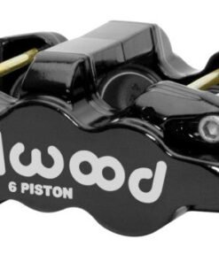 Wilwood Caliper - Aero-DS Forged Six-Piston Caliper Black 6.52in Piston 1.25in Rotor - Black